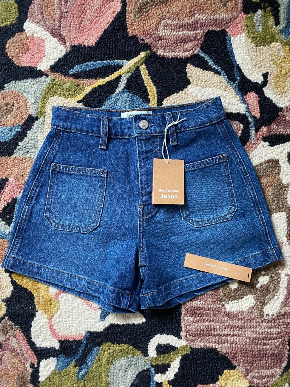 NWT Reformation Alyssa High Rise Jean Shorts in Anguilla - 25